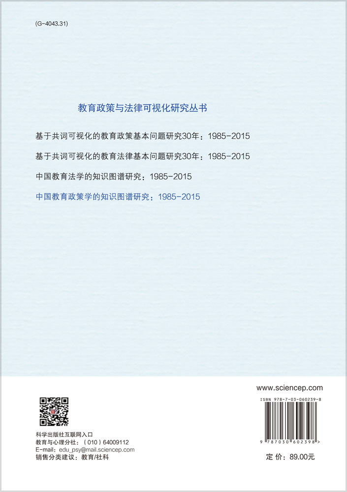 中国教育政策学的知识图谱研究：1985—2015