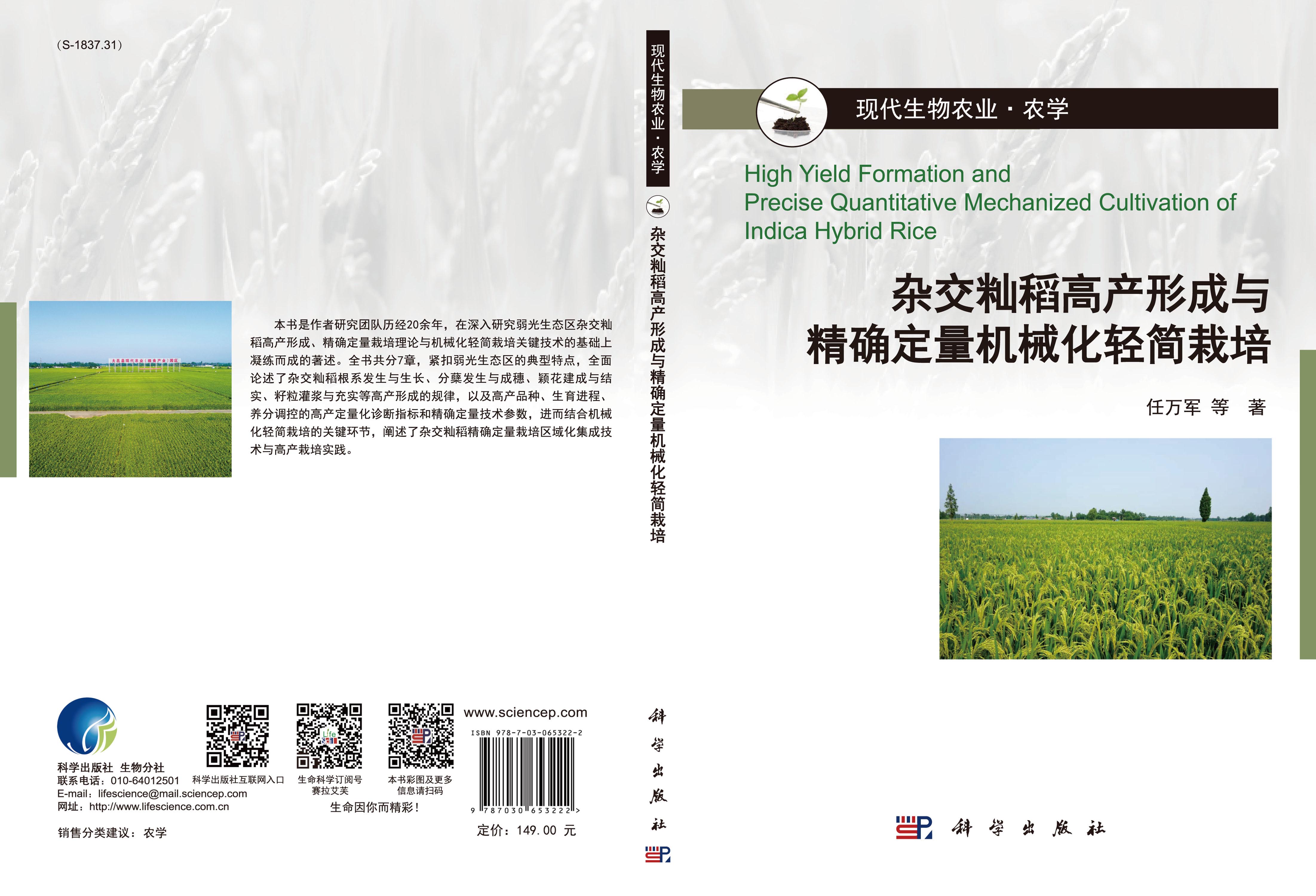 杂交籼稻高产形成与精确定量机械化轻简栽培