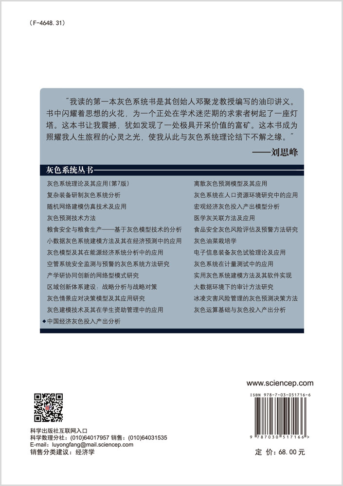 中国经济灰色投入产出分析——基于对全国投入产出表的实证研究
