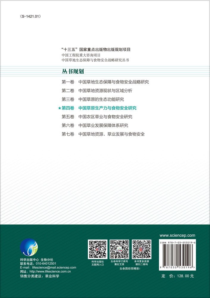 中国草原生产力与食物安全研究