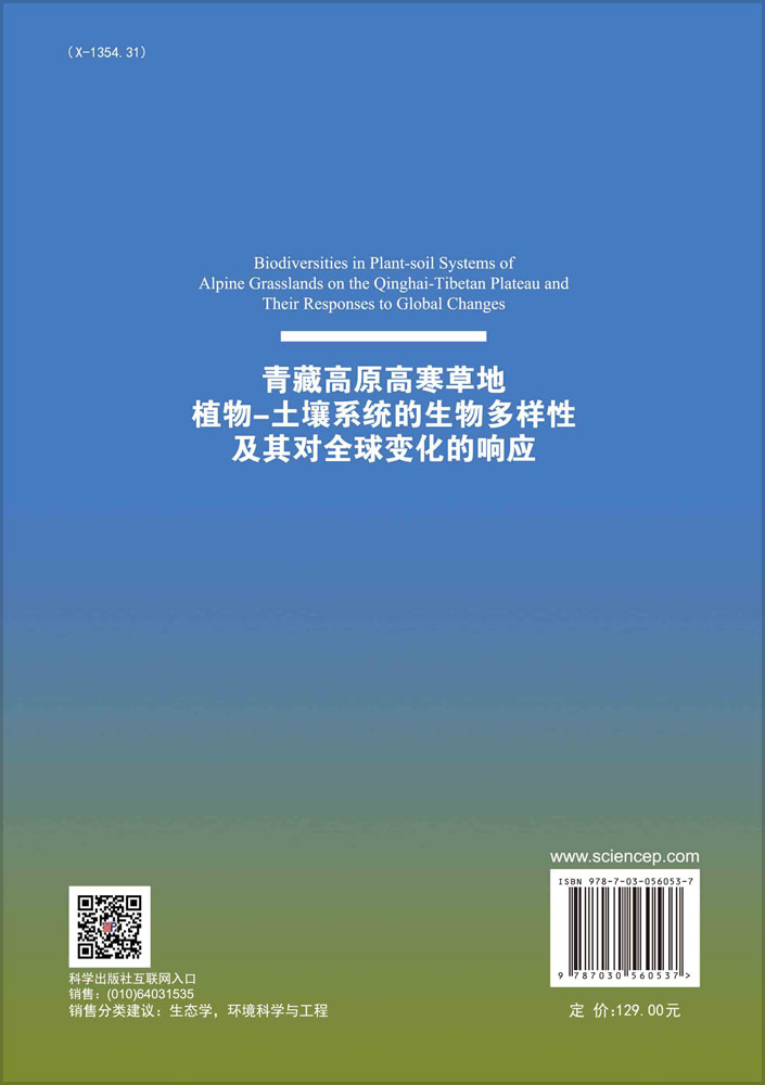 青藏高原高寒草地植物-土壤系统的生物多样性及其对全球变化的响应