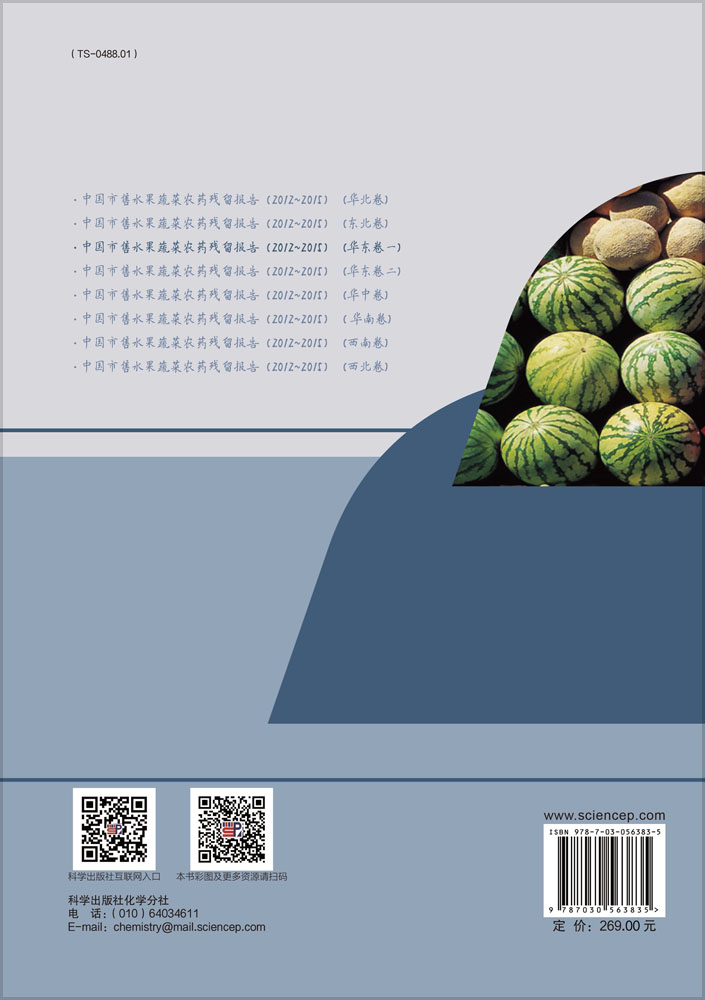 中国市售水果蔬菜农药残留报告(2012~2015）（华东卷一）