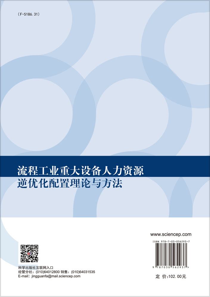 流程工业重大设备人力资源逆优化配置理论与方法