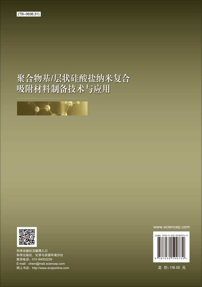 聚合物基/层状硅酸盐纳米复合吸附材料制备技术与应用