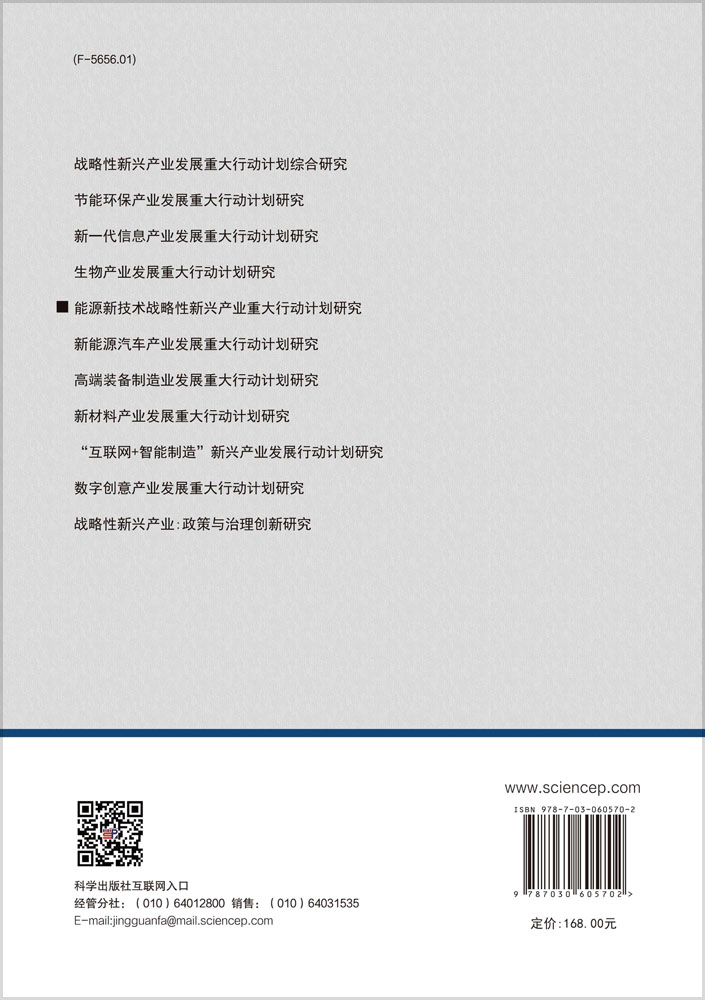 能源新技术战略性新兴产业重大行动计划研究