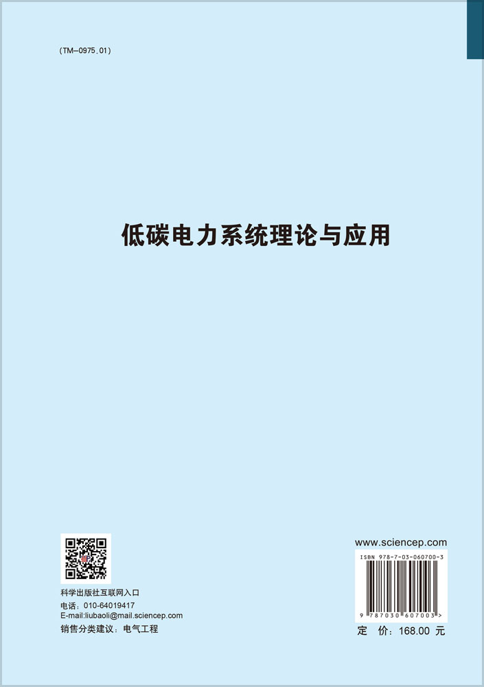 低碳电力系统理论与应用