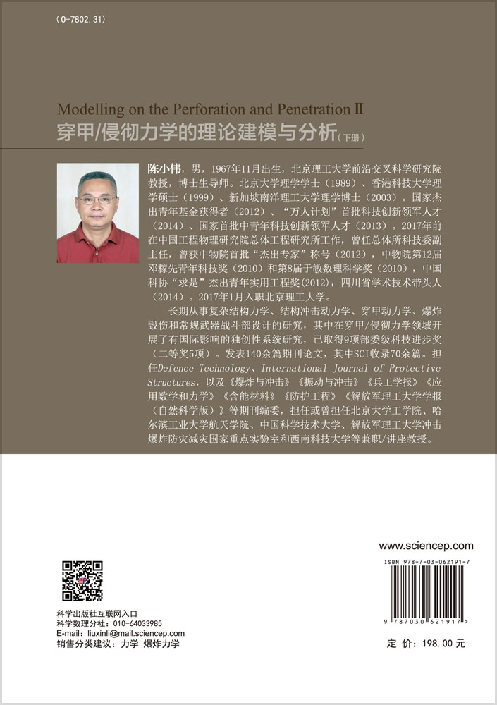 穿甲/侵彻力学的理论建模与分析（下册）