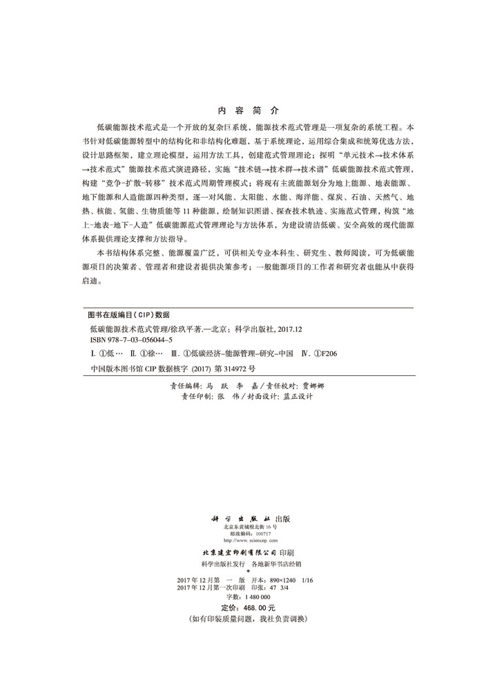 低碳能源技术范式管理