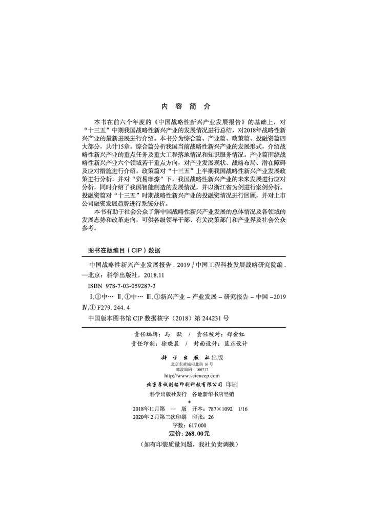 中国战略性新兴产业发展报告2019