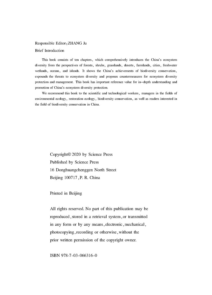 Ecosystem Diversity of China