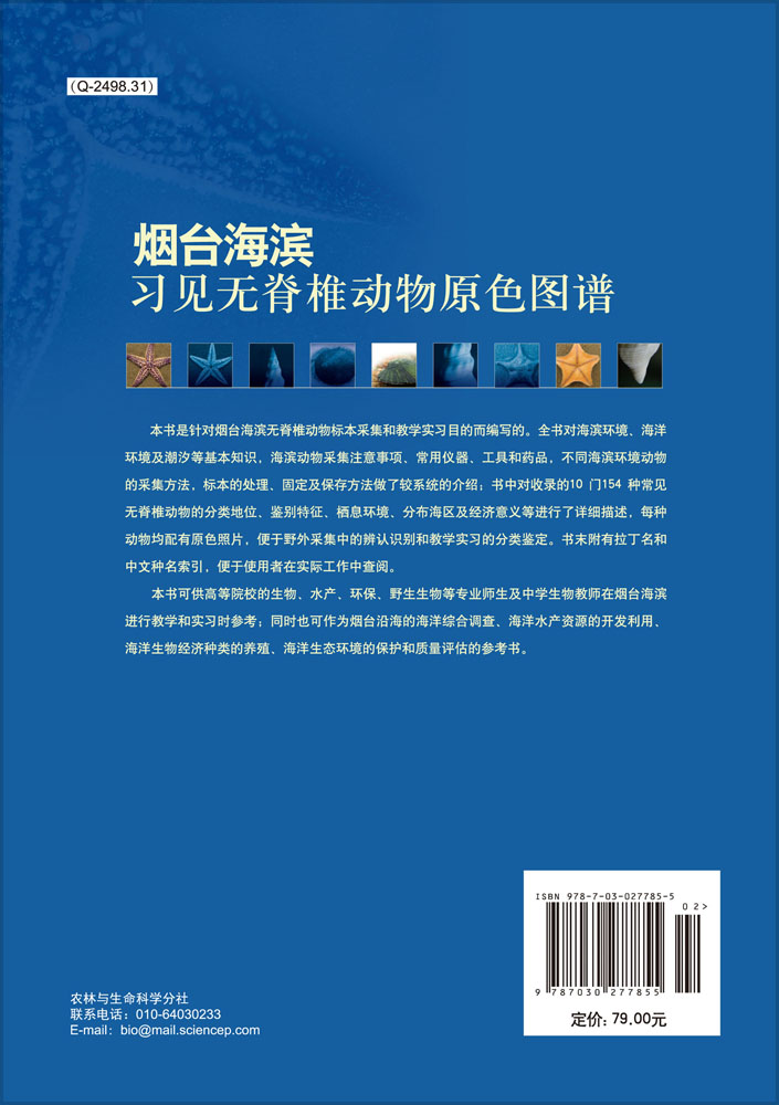 烟台海滨习见无脊椎动物原色图谱