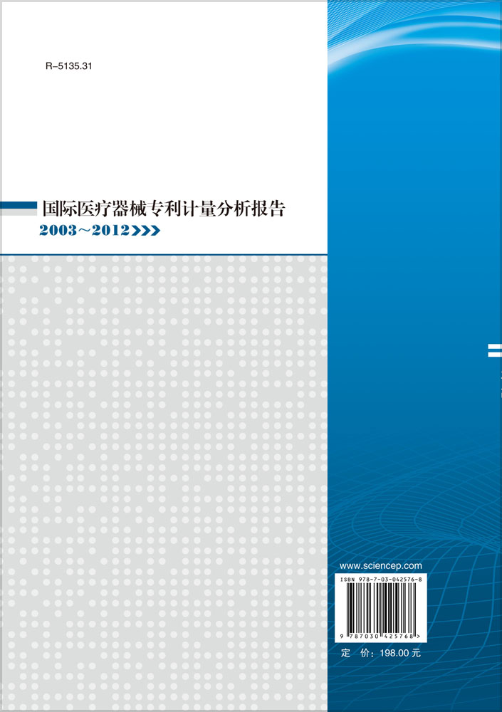 国际医疗器械专利技术分析报告（2003～2012）