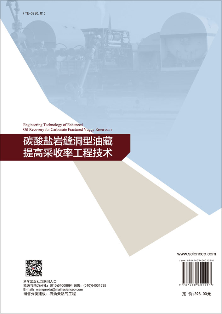 碳酸盐岩缝洞型油藏提高采收率工程技术=Engineering Technology ofEnhanced Oil Recovery for Carbonate Fractured Vuggy Reservoirs