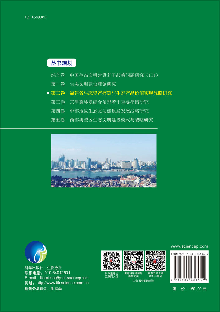 第二卷 福建省生态资产核算与生态产品价值实现战略研究