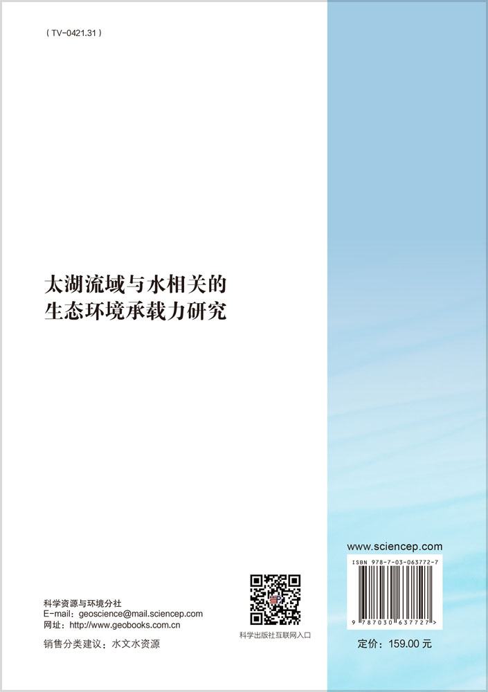 太湖流域与水相关的生态环境承载力研究