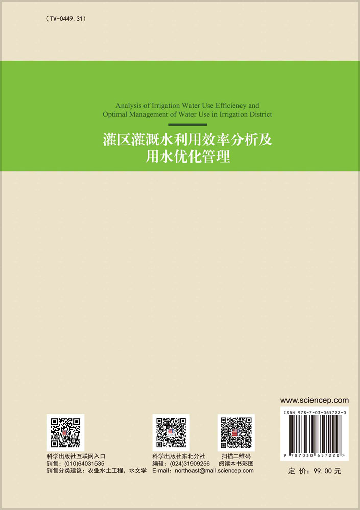 灌区灌溉水利用效率分析及用水优化管理