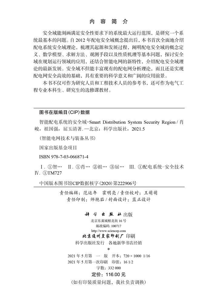 智能配电系统的安全域