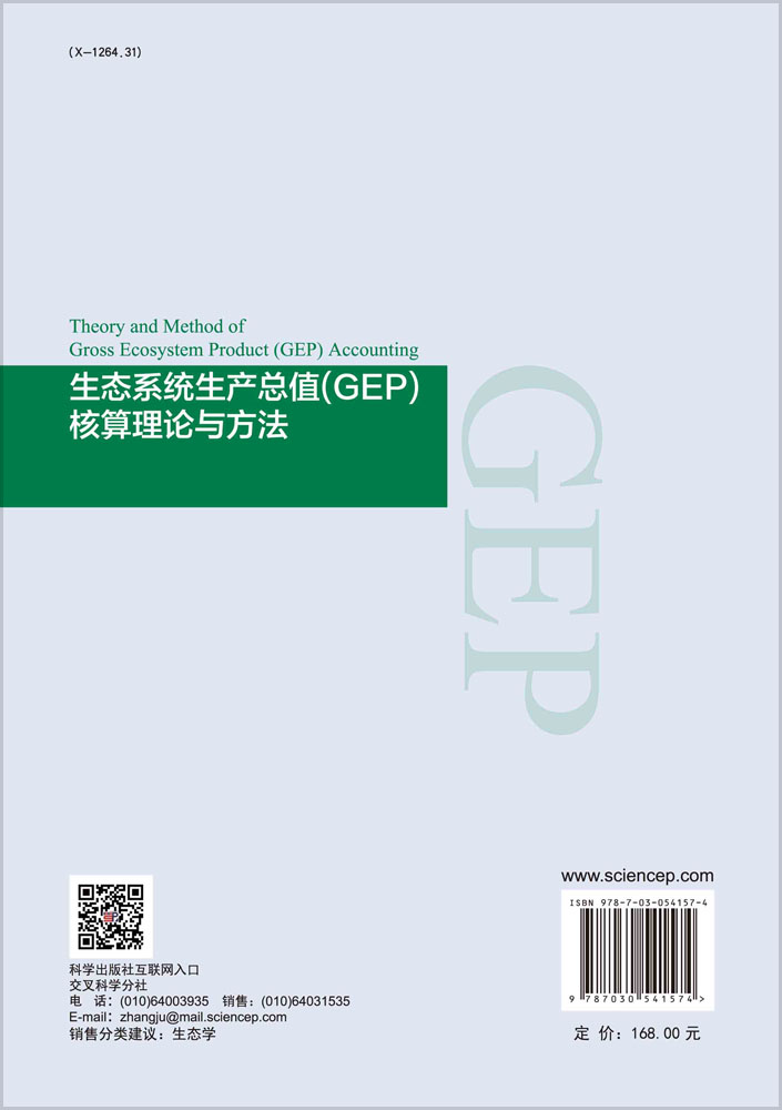 生态系统生产总值(GEP)核算理论与方法