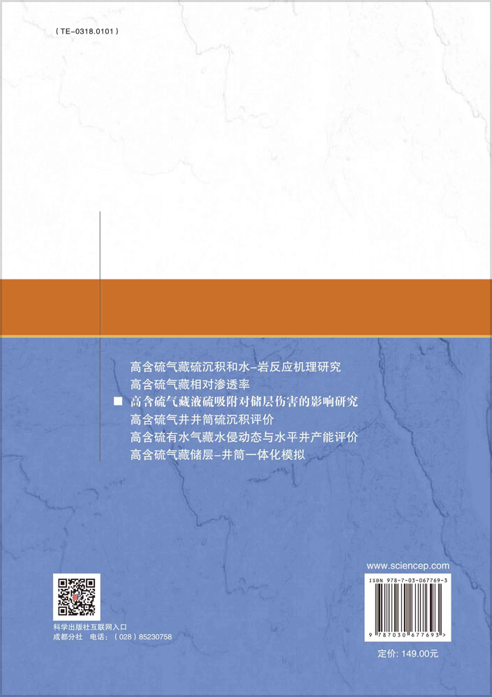 高含硫气藏液硫吸附对储层伤害的影响研究