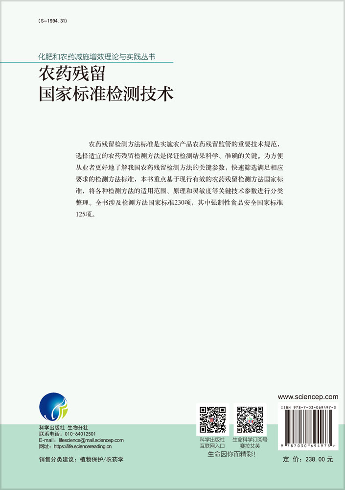 农药残留国家标准检测技术