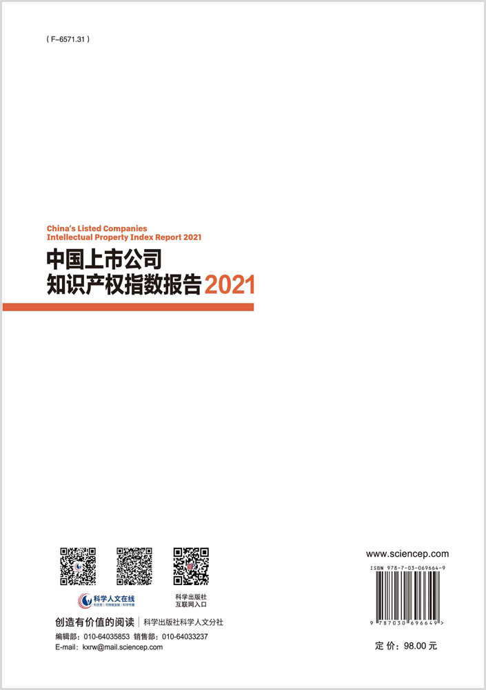 中国上市公司知识产权指数报告.2021