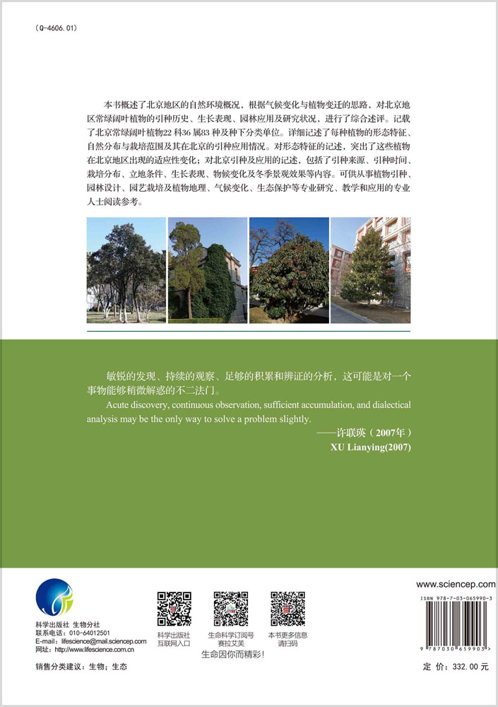 北京常绿阔叶植物