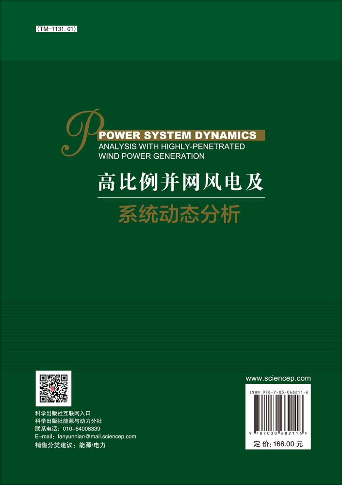 高比例并网风电及系统动态分析