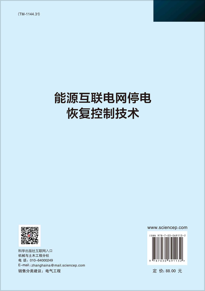 能源互联电网停电恢复控制技术