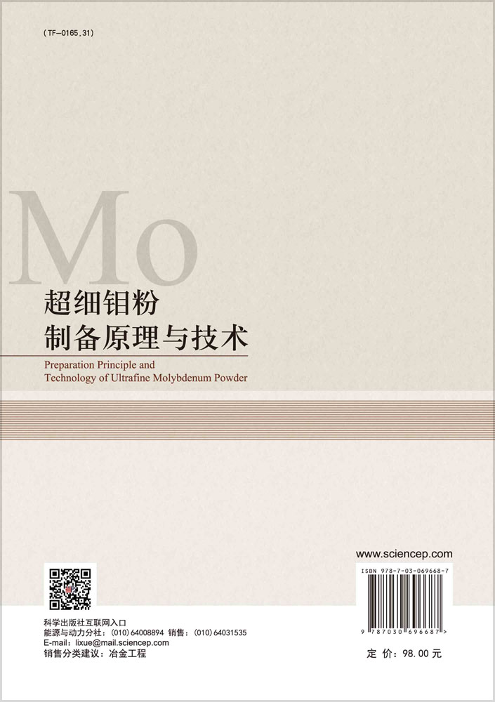 超细钼粉制备原理与技术