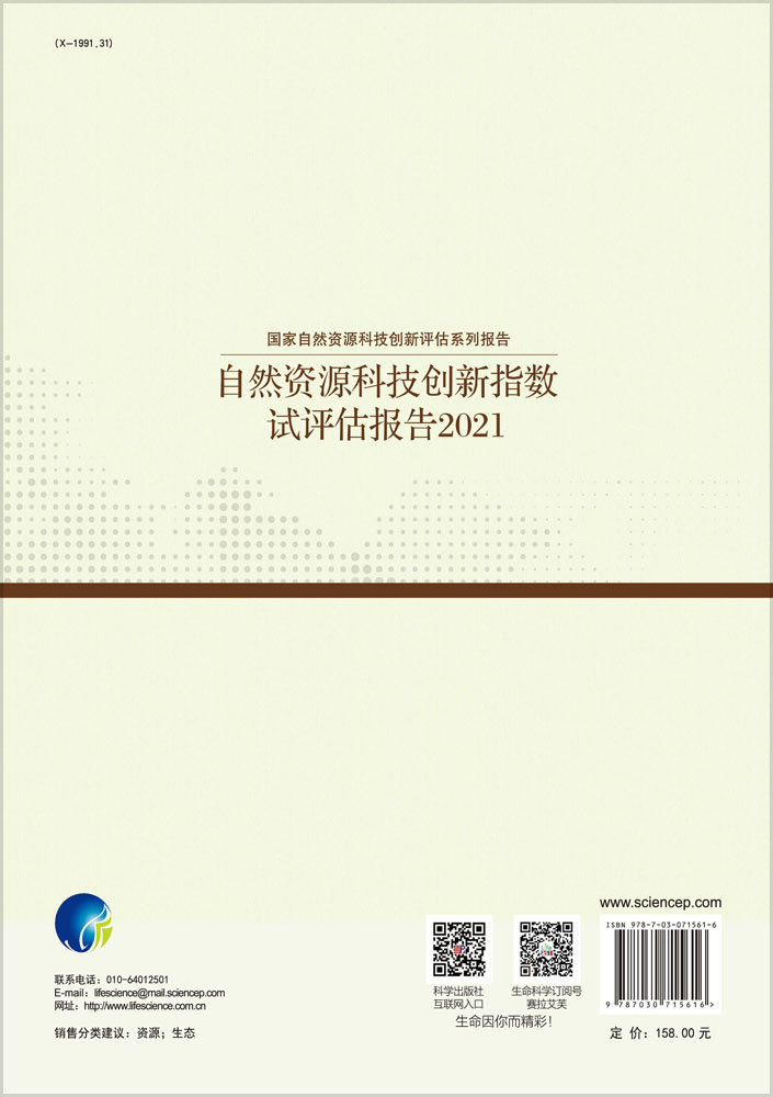 自然资源科技创新指数试评估报告.2021