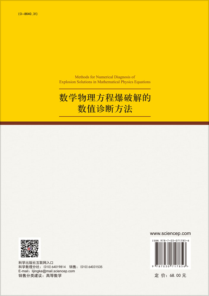 数学物理方程爆破解的数值诊断方法