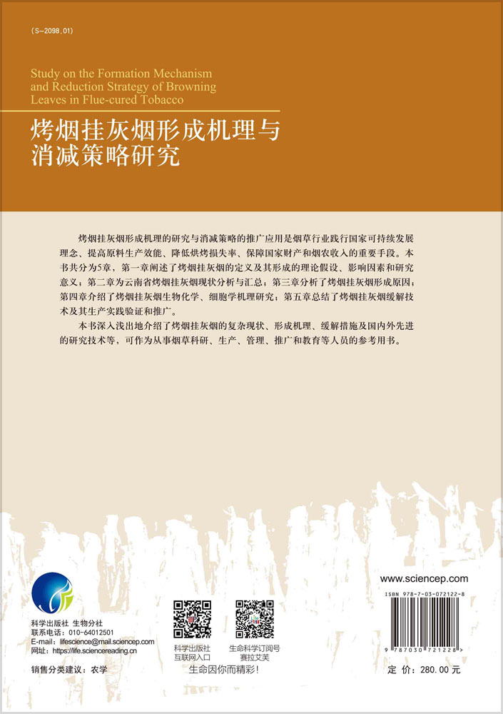 烤烟挂灰烟形成机理与消减策略研究