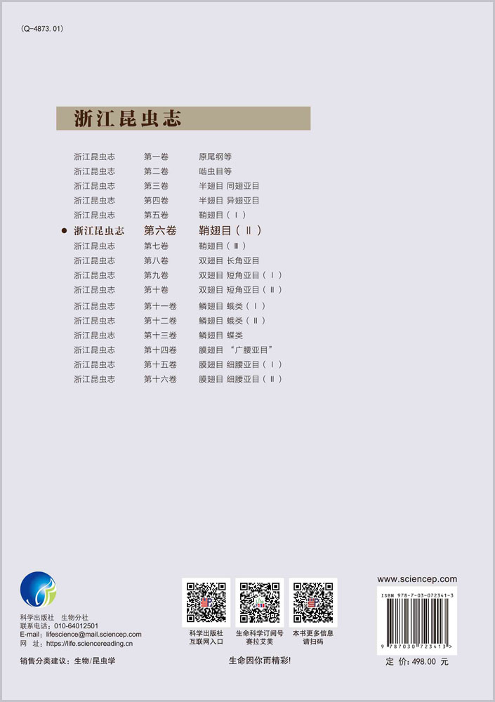 浙江昆虫志.第六卷，鞘翅目.Ⅱ