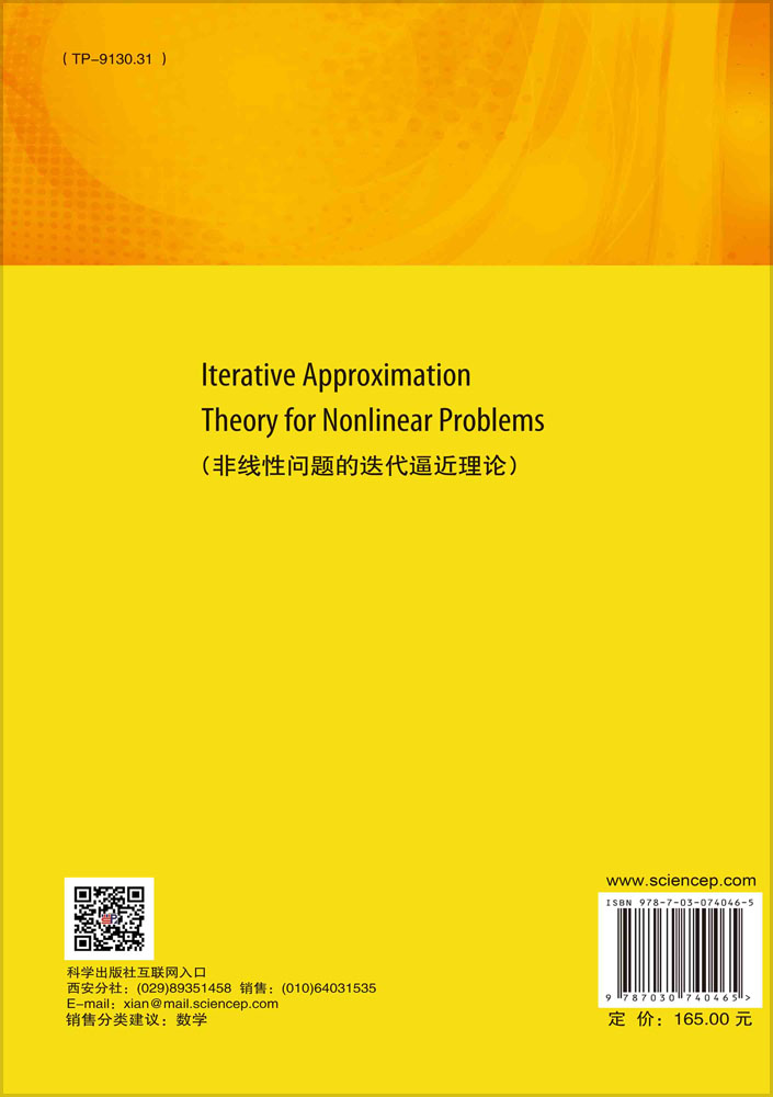 Iterative Approximation Theory for Nonlinear Problems（非线性问题的迭代逼近理论）