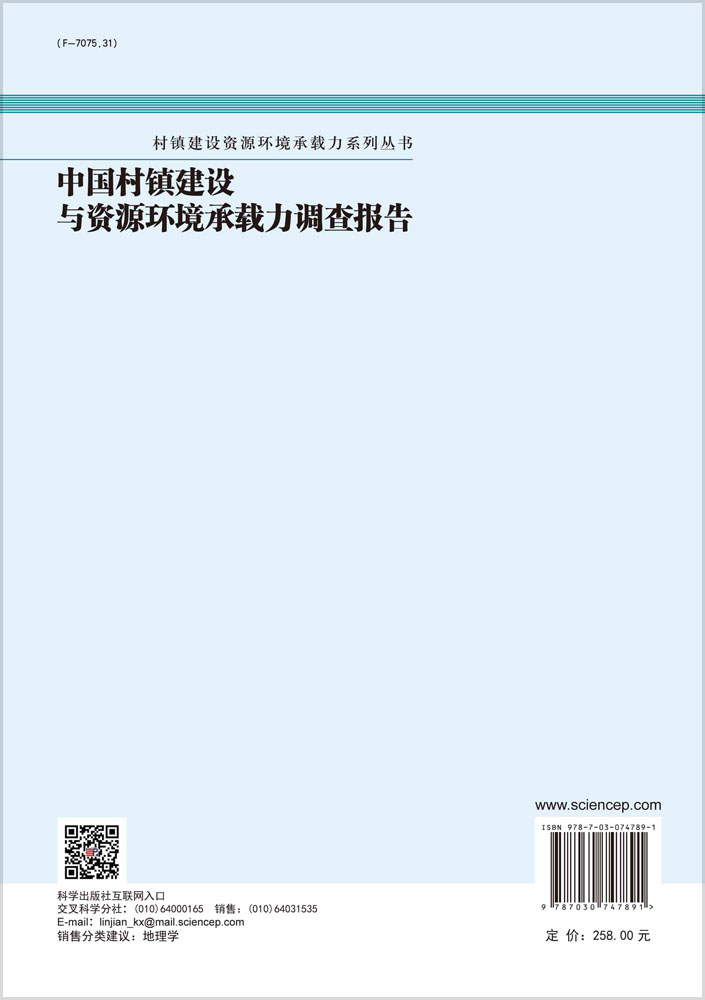 中国村镇建设与资源环境承载力调查报告