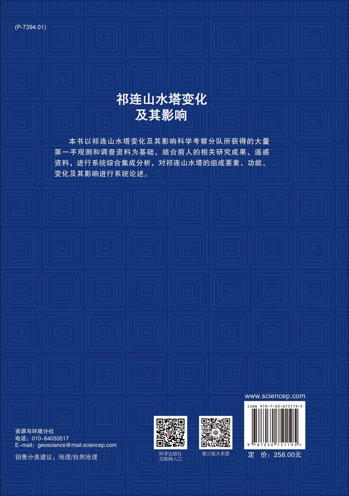 祁连山水塔变化及其影响