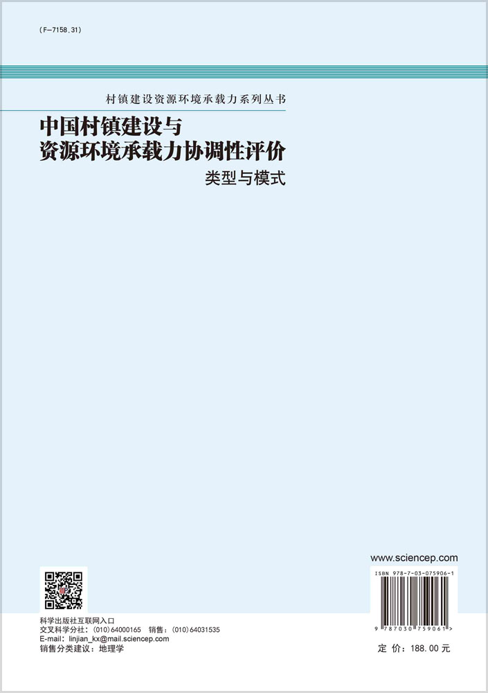 中国村镇建设与资源环境承载力协调性评价：类型与模式