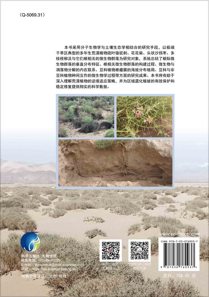 极端干旱区多年生荒漠植物微生物生态学