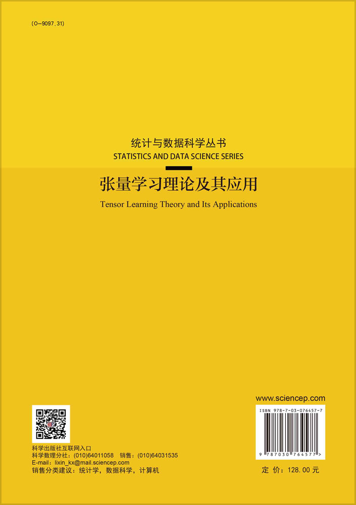 张量学习理论及其应用