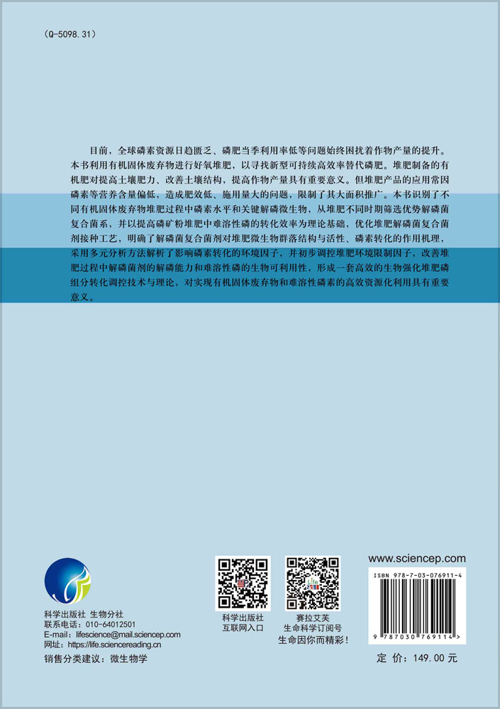 有机固废生物强化堆肥磷组分转化过程控制技术