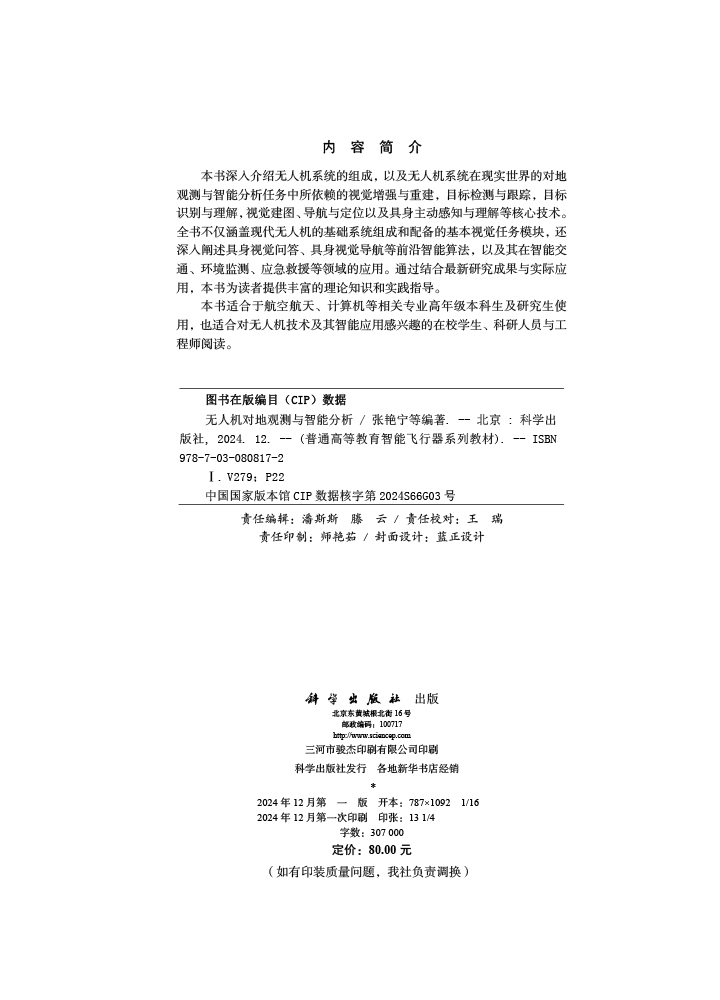 无人机对地观测与智能分析