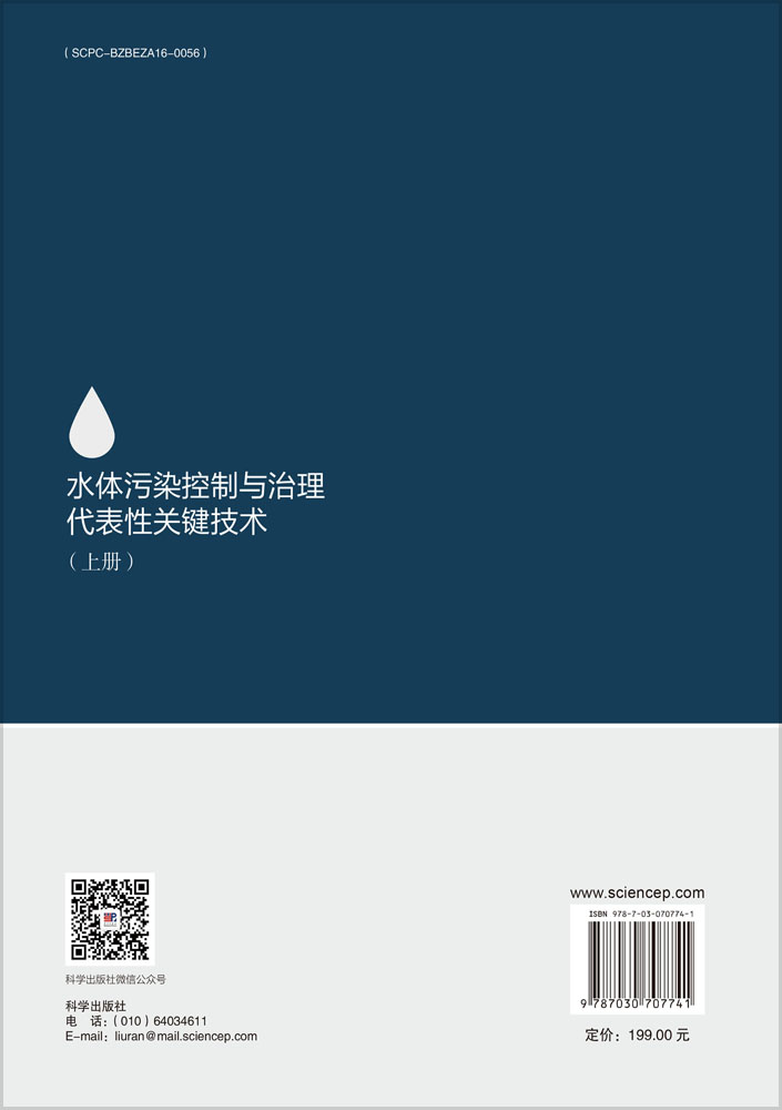 水体污染控制与治理代表性关键技术（上册）