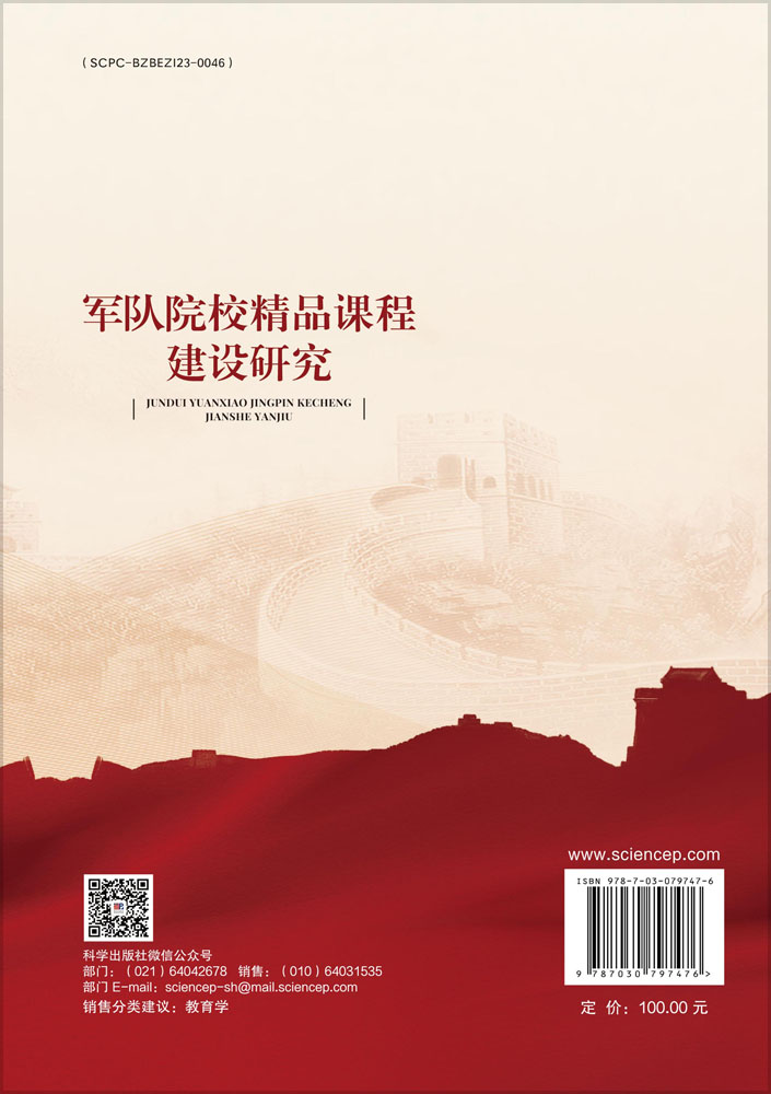 军队院校精品课程建设研究