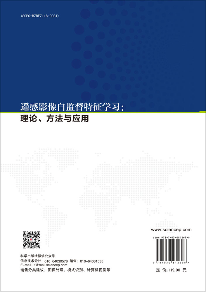 遥感影像自监督特征学习：理论、方法与应用