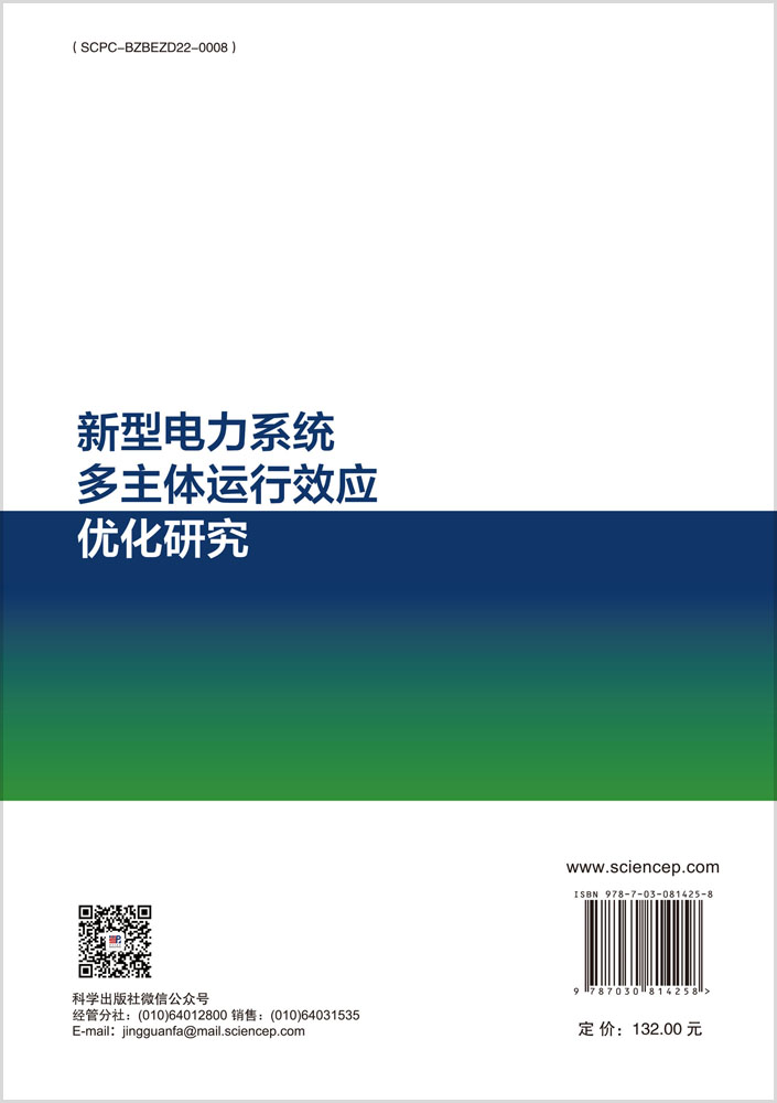新型电力系统多主体运行效应优化研究