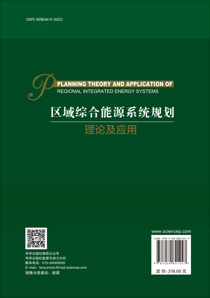 区域综合能源系统规划理论及应用