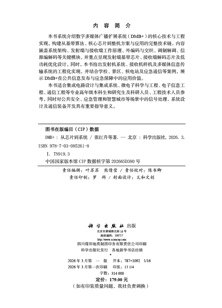 DMB+：从芯片到系统