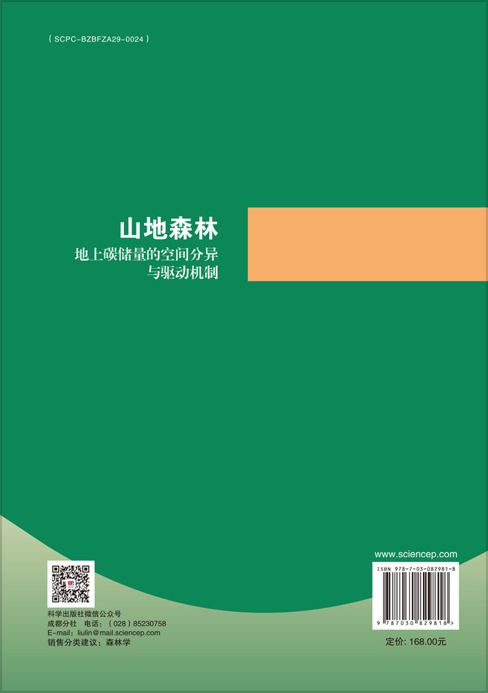 山地森林地上碳储量的空间分异与驱动机制