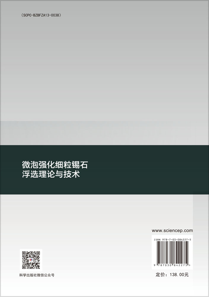 微泡强化细粒锡石浮选理论与技术