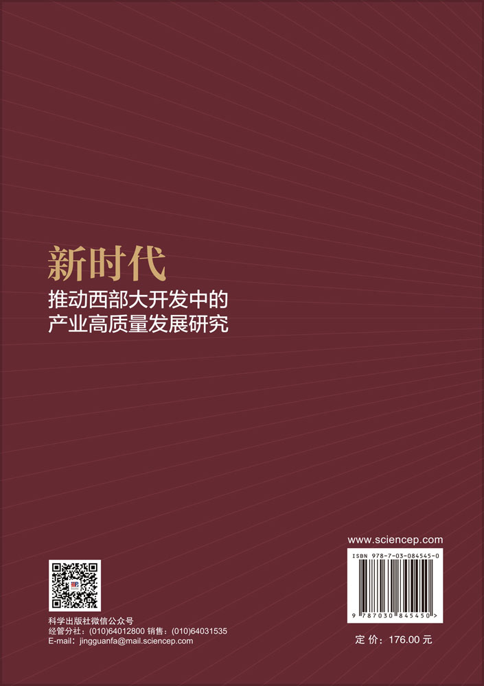 新时代推动西部大开发中的产业高质量发展研究